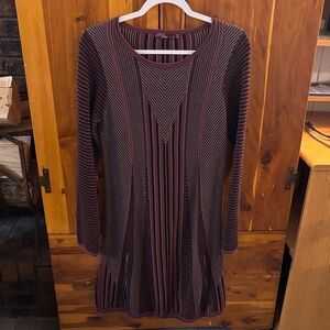 Prana Whitley Striped Long Sleeve sweater Dress